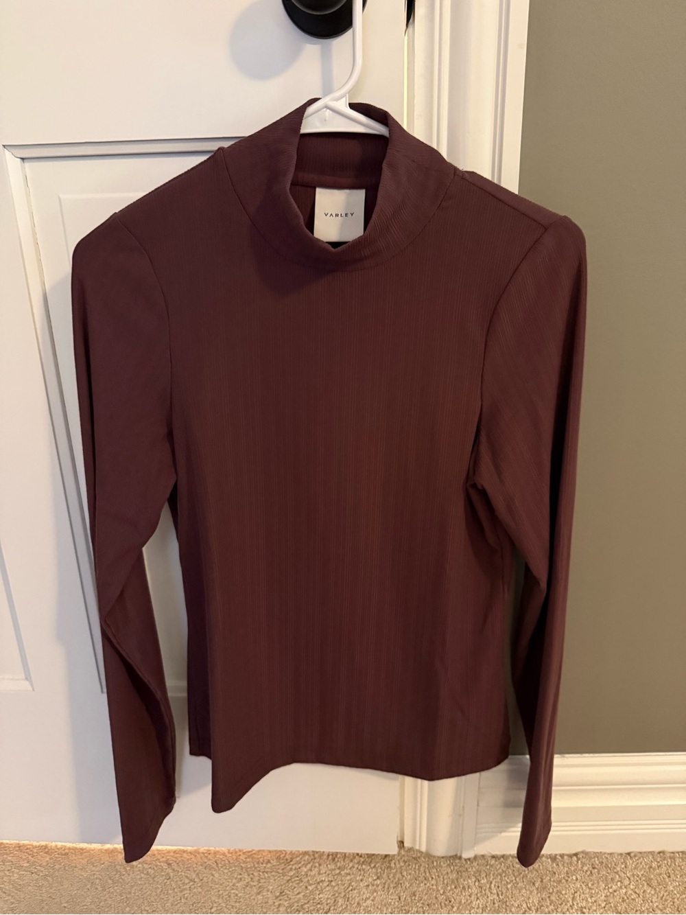 Varley mock neck top